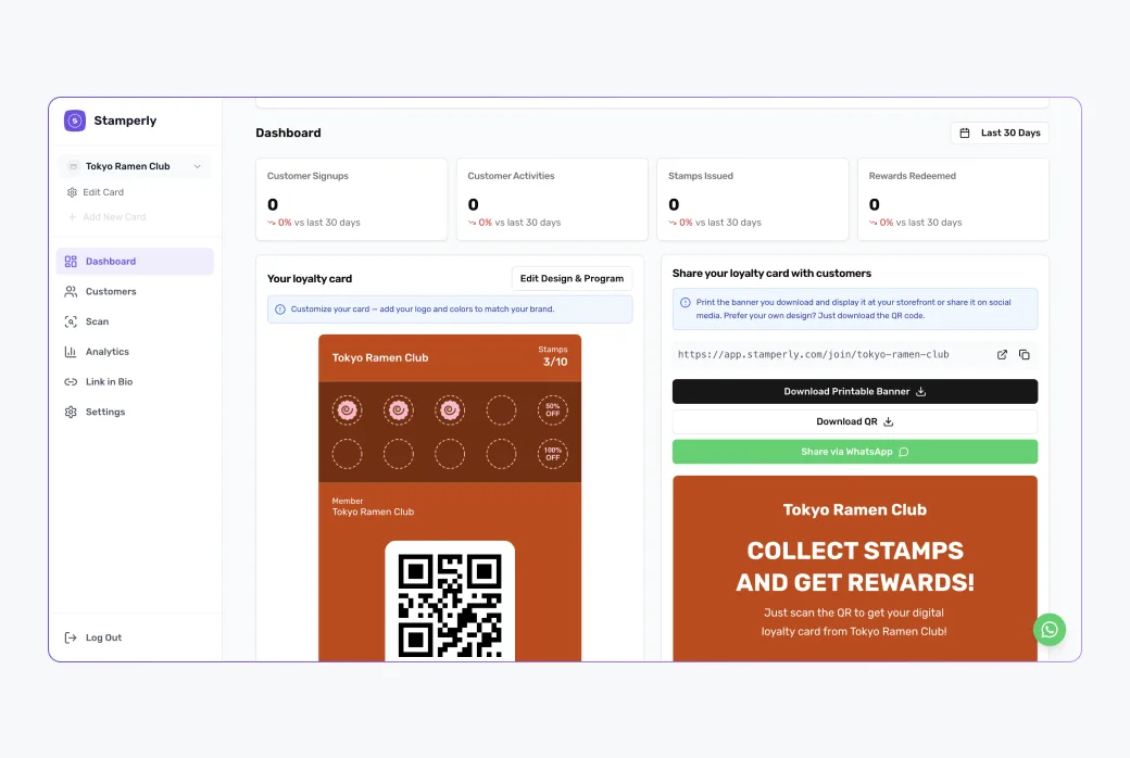 Screenshot of the finished loyalty card as it appears in Apple Wallet on an iPhone.